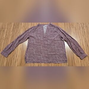 NWOT GAP Maroon Long Sleeve Blouse